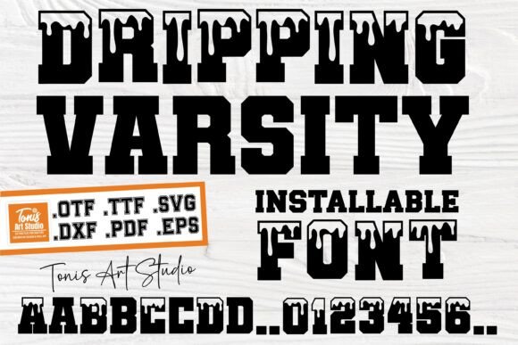Ab Dripping Varsity Fonts: Bold Blackletter for Local Brand Energy