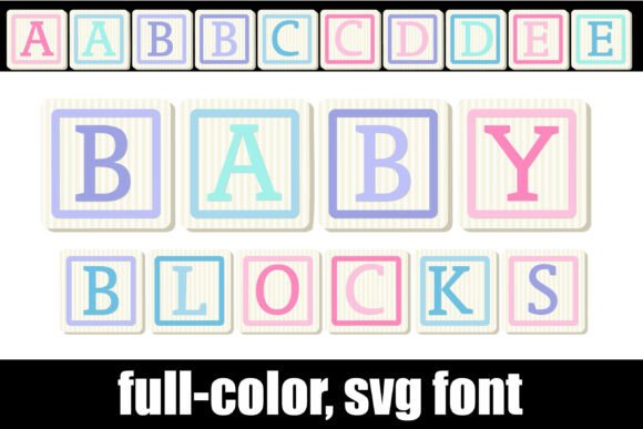 Baby Blocks: Color Fonts for Handmade Crafters
