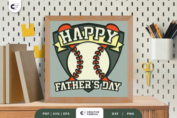 Baseball Dad 3D SVG for Father S Day