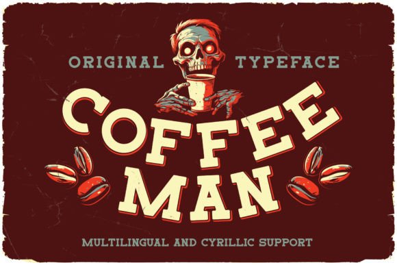 Coffee Man: Vintage Charm, Real Embroidery Sense
