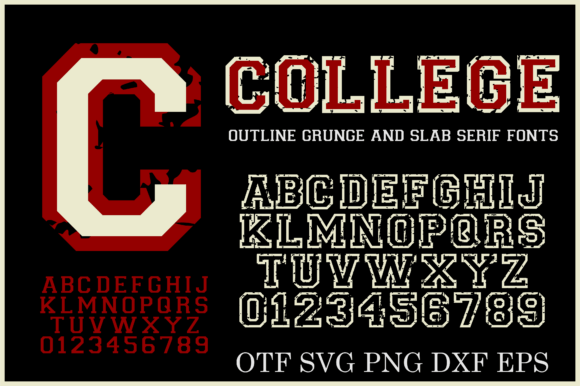 College Grunge Fonts: Slab Serif Energy for Real Publishing