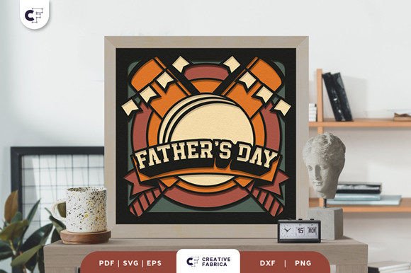 Cricket Dad 3D SVG for Father S Day