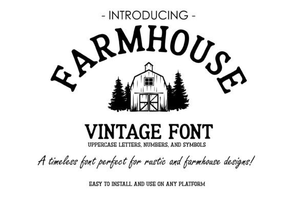 Farmhouse Vintage Fonts: A Slab Serif That Builds Warmth
