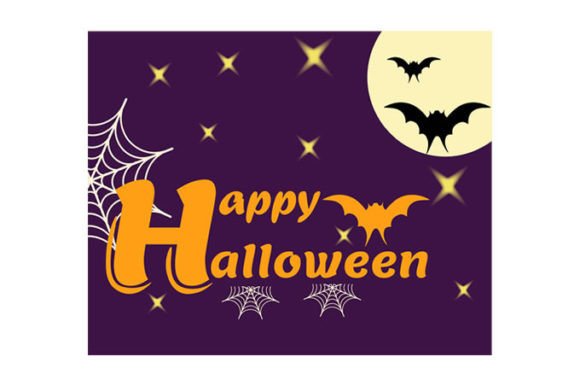 Halloween Black Letter Graphics for Crafts