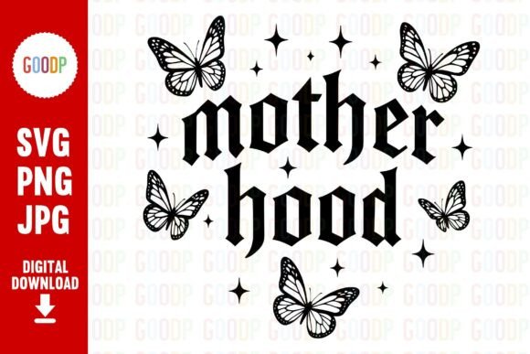 Motherhood Butterfly Gothic PNG: Editorial Graphics & Illustrations