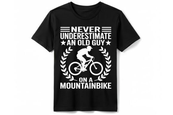 Old Guy Mountainbike T-Shirt Graphics