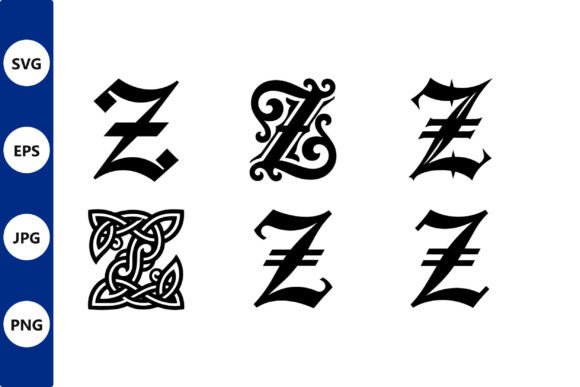 Ornate Z Vector Styles Collection: Graphics & Illustrations