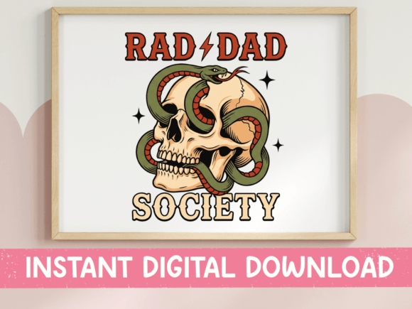 Rad Dad Society Graphics for T-Shirt Designs