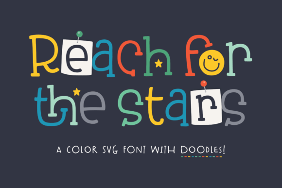 Reach for the Stars: A Hand-Drawn Slab Serif Font