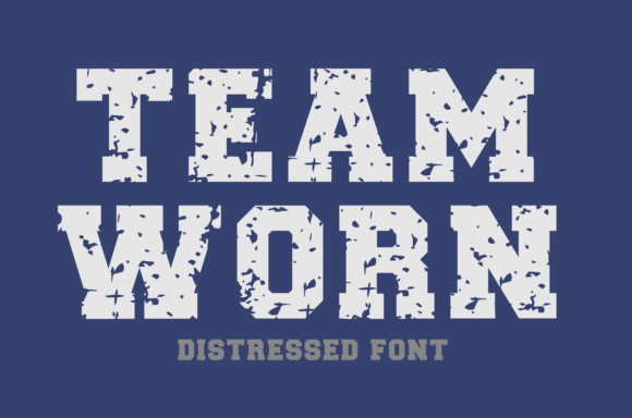 Team Worn: A Bold Slab Serif Font for Local Business Branding