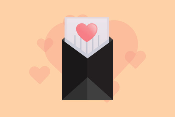 Wedding Black Letter Card Graphics & Illustrations